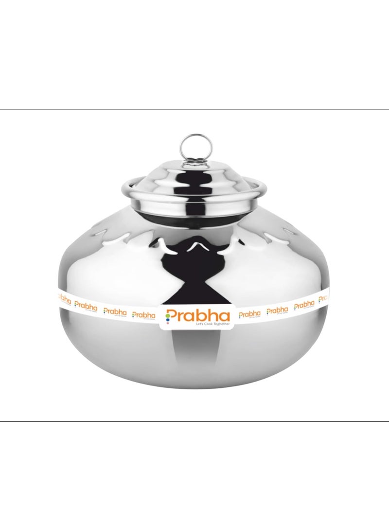 Prabha Stainless Steel Kanha Matki 12.4L - Modern Design, Ideal Storage Solution for Home & Kitchen - Image 1