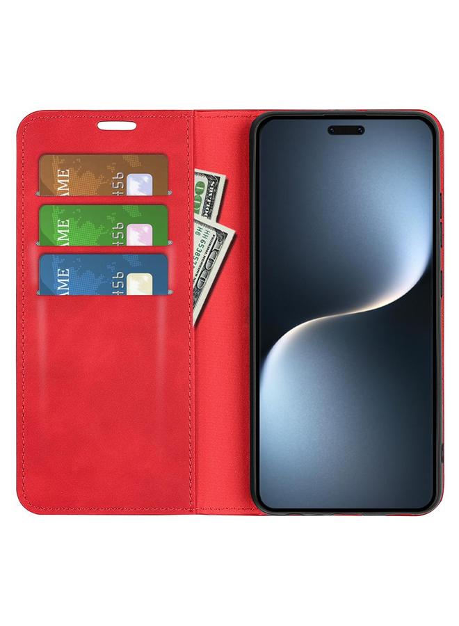 S-TOP Case For Honor Magic7 5G Retro-skin Magnetic Suction Leather Phone Case - Image 4