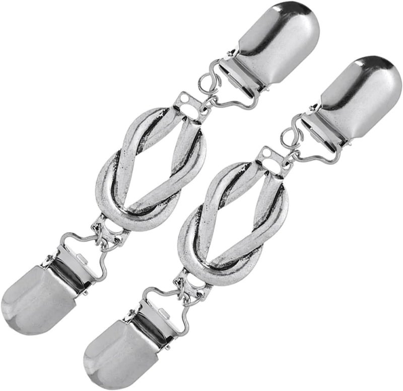 Cinch Clip Cinch Clip 6pcs Retro Sweater Clips Vintage Alloy Collar Shawl Clothes Decorations Knitwear Accessories for Variety of Shirts - Image 2