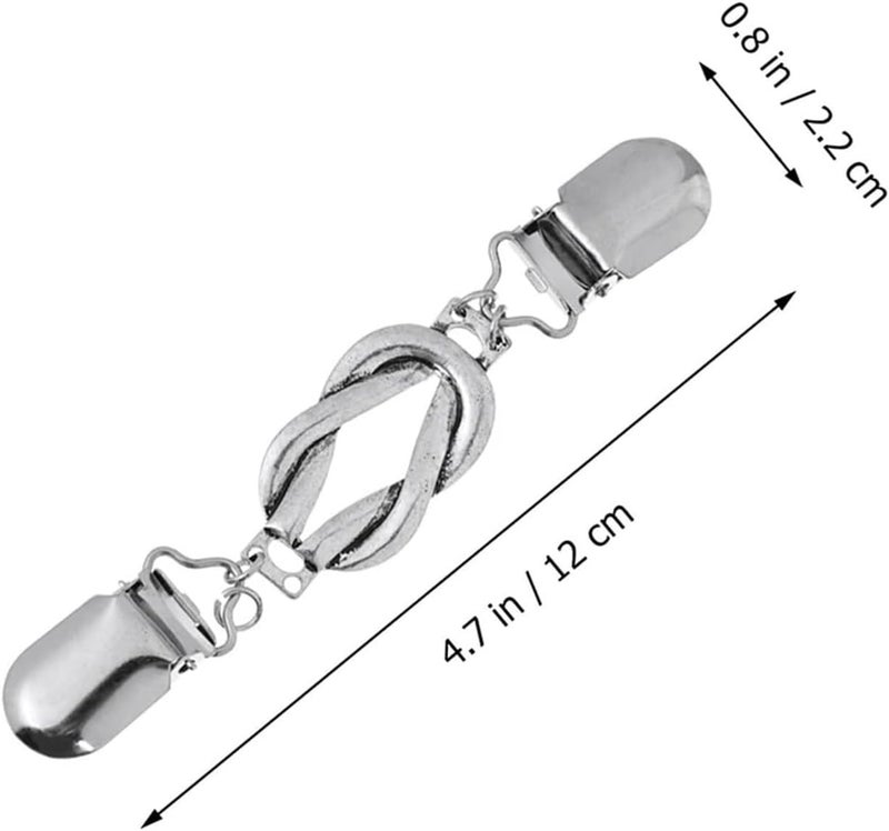 Cinch Clip Cinch Clip 6pcs Retro Sweater Clips Vintage Alloy Collar Shawl Clothes Decorations Knitwear Accessories for Variety of Shirts - Image 1