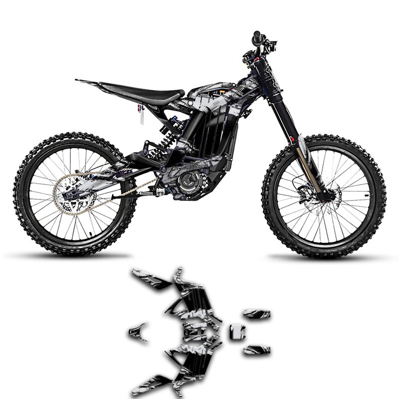 Kungfu Graphics Decal Kit for SurRon Light Bee X with KKE Fork 20172024 OffRoad Motorcycle Dirt Bike SRX17N031KO