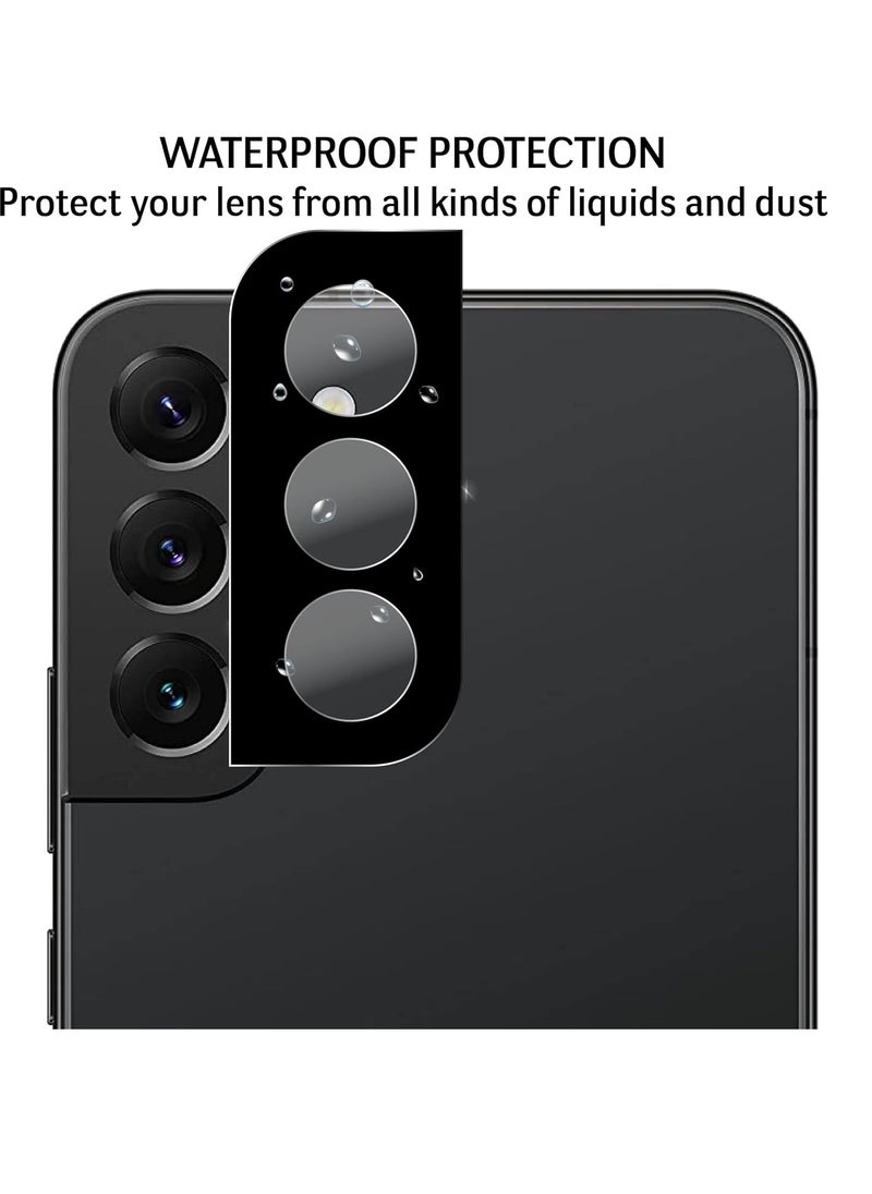 Generic - Samsung Galaxy S21 FE 5G Camera Protector Tempered Glass Screen Protector HD [Full Coverage][Anti-Scratch] Drop Protection Ultra Clear/Thin Lens Protector Case - Black - Image 1