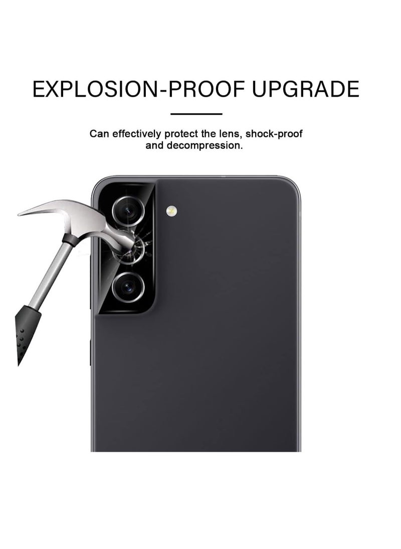 Generic - Samsung Galaxy S21 FE 5G Camera Protector Tempered Glass Screen Protector HD [Full Coverage][Anti-Scratch] Drop Protection Ultra Clear/Thin Lens Protector Case - Black - Image 1