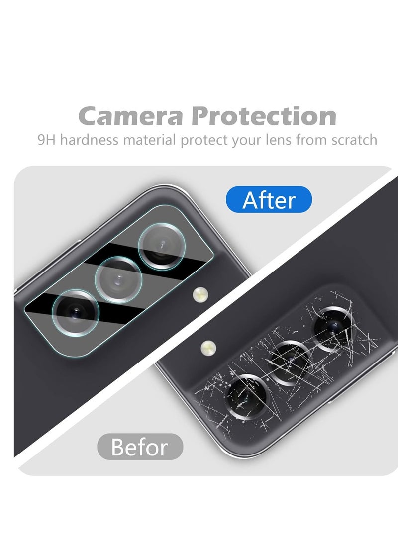Generic - Samsung Galaxy S21 FE 5G Camera Protector Tempered Glass Screen Protector HD [Full Coverage][Anti-Scratch] Drop Protection Ultra Clear/Thin Lens Protector Case - Black - Image 1