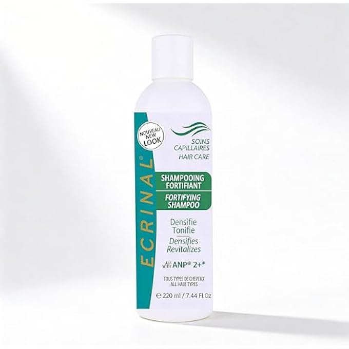 Ecrinal Sulfate-Free Fortifying Shampoo with ANP2+ for Strong, Shiny Hair â€“ Restores Volume, Suppleness, and Resistance to Dull, Weak, and Tired Hair â€“ Ideal for All Hair Types and Hair Loss
