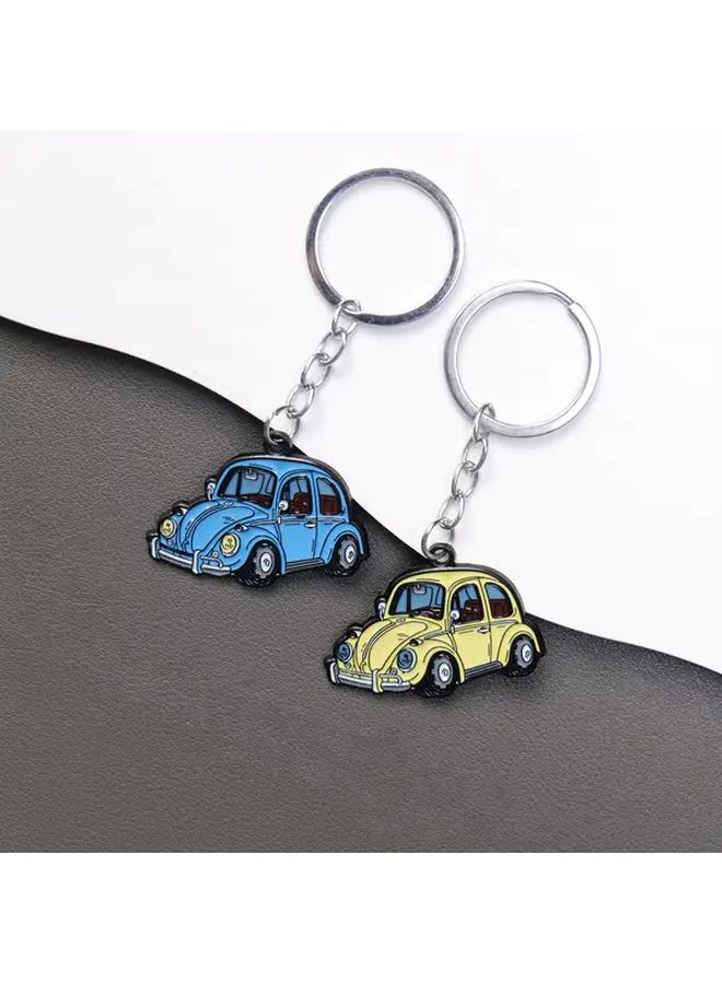 Retro Cartoon Car Keychain Model B Classic Design Keyring for Car Enthusiasts - Image 3