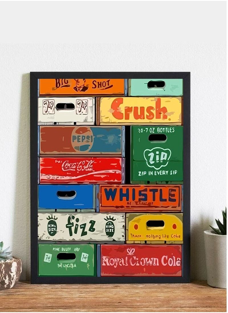 إربان تراندز ملصق Wallart بإطار متعدد الألوان 30x40 سم  - Image 1