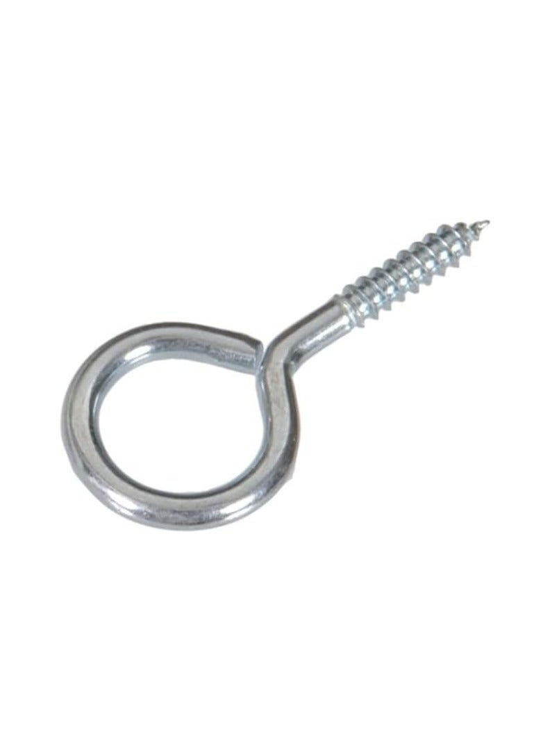 KNP Closed Screw Eye Hook (6, Silver plated) 100pcs is a durable and versatile hardware accessory designed for securing, hanging, and fastening applications. - Image 2