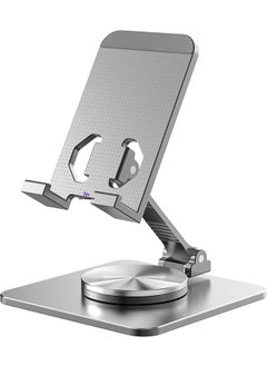 Dexmon Metal Foldable Desktop Phone Holder Tablet Stand 360 Degree Rotating Adjustable  - Image 1
