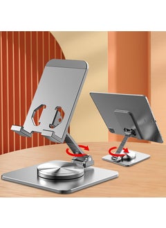 Dexmon Metal Foldable Desktop Phone Holder Tablet Stand 360 Degree Rotating Adjustable  - Image 2