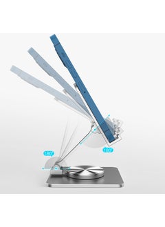 Dexmon Metal Foldable Desktop Phone Holder Tablet Stand 360 Degree Rotating Adjustable  - Image 5