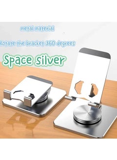 Dexmon Metal Foldable Desktop Phone Holder Tablet Stand 360 Degree Rotating Adjustable  - Image 4