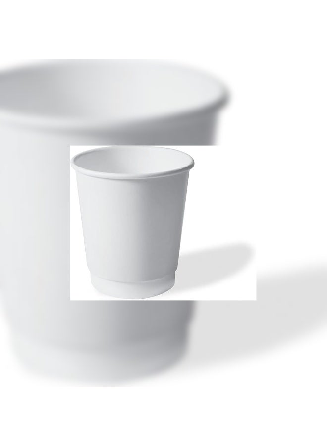 IDEAL PACK Disposable Heavy Duty Double Wall Paper Cups 25-Pack, 7 oz - Image 1