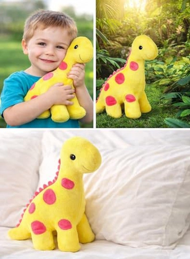 MOPANIRAJ Plush Dinosaur Stuffed Animal, Soft Spotted Dino Toy Cuddly Companion for Babies, Toddlers and Kids, Room Decor (Colors May Vary) - Image 4