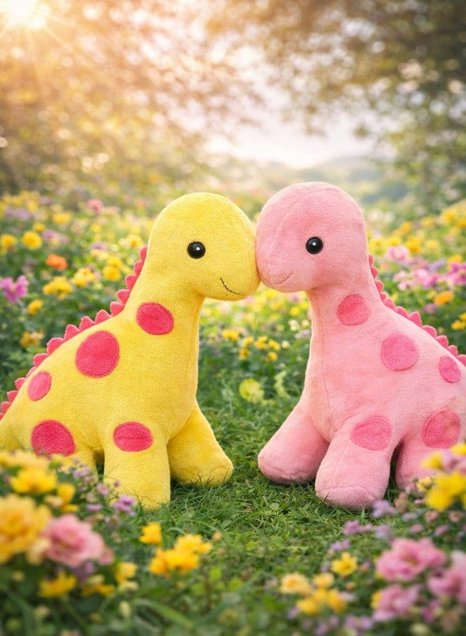 MOPANIRAJ Plush Dinosaur Stuffed Animal, Soft Spotted Dino Toy Cuddly Companion for Babies, Toddlers and Kids, Room Decor (Colors May Vary) - Image 5