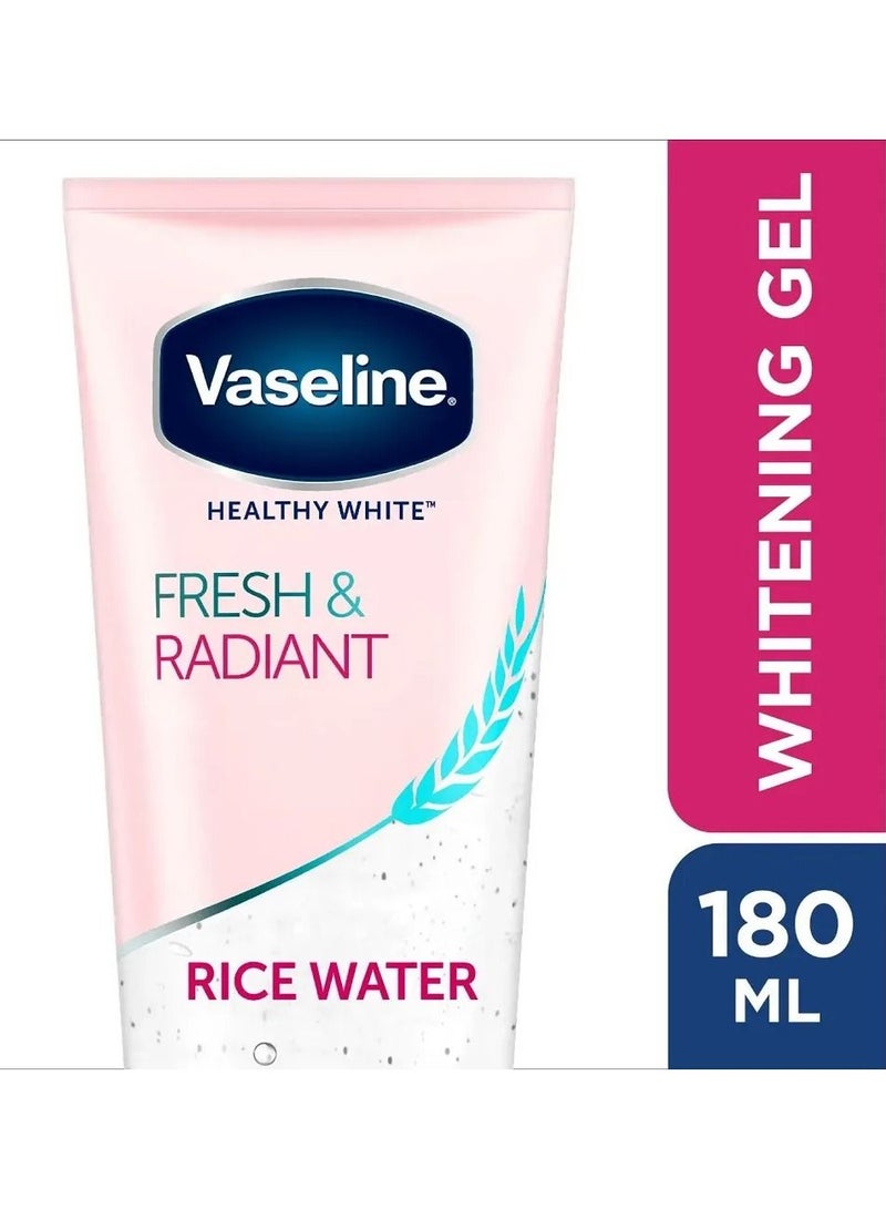 فازلين هيلثي برايت فريش اند راديانت جل ماء الأرز 180 مل - Image 3
