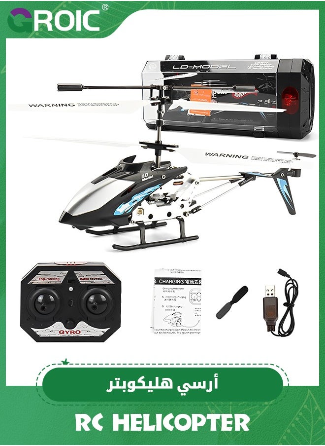 GROIC RC Helicopter, 3.5 GHz Remote Control Helicopter with LED Light and Altitude Hold, One Key Take Off/Landing, Mini Helicopter Remote Helicopter Toys, 3.5 Channe Flying Helicopter Toy, Altitude Hold  - Image 1