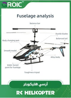 GROIC RC Helicopter, 3.5 GHz Remote Control Helicopter with LED Light and Altitude Hold, One Key Take Off/Landing, Mini Helicopter Remote Helicopter Toys, 3.5 Channe Flying Helicopter Toy, Altitude Hold  - Image 4