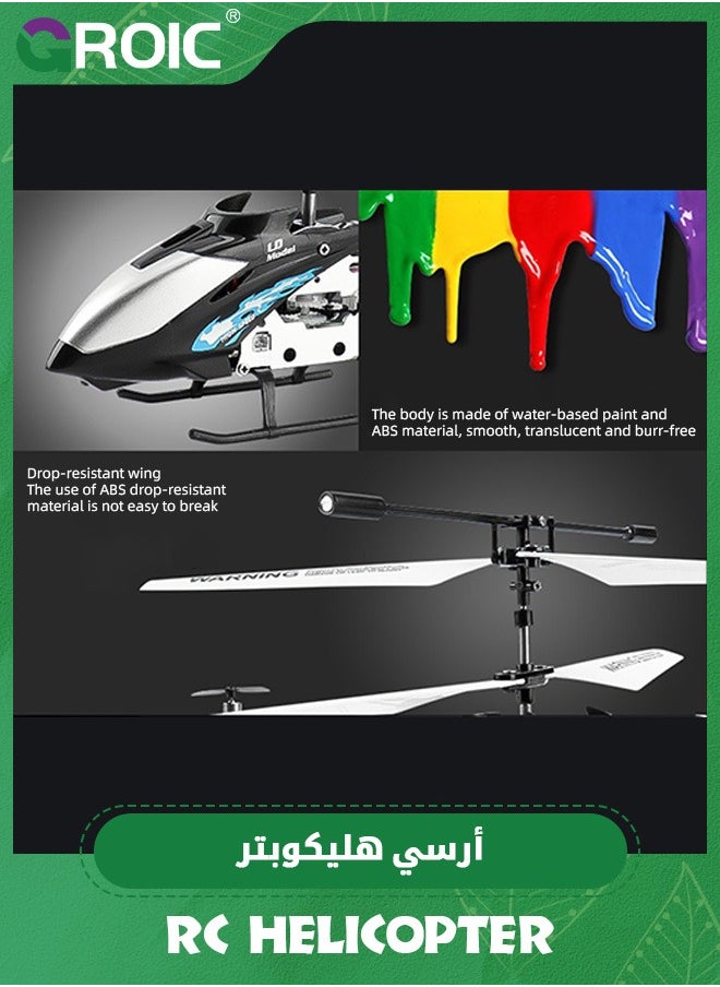 GROIC - RC Helicopter, 3.5 GHz Remote Control Helicopter with LED Light and Altitude Hold, One Key Take Off/Landing, Mini Helicopter Remote Helicopter Toys, 3.5 Channe Flying Helicopter Toy, Altitude Hold - Image 1