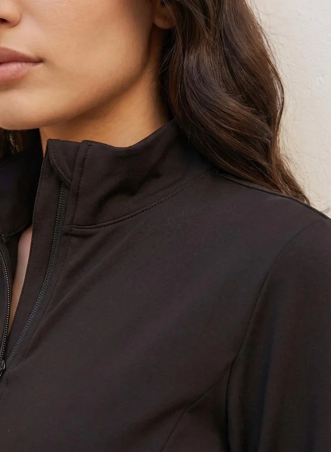 Splash Active Thumbhole Sleeves Zip Through Jacket