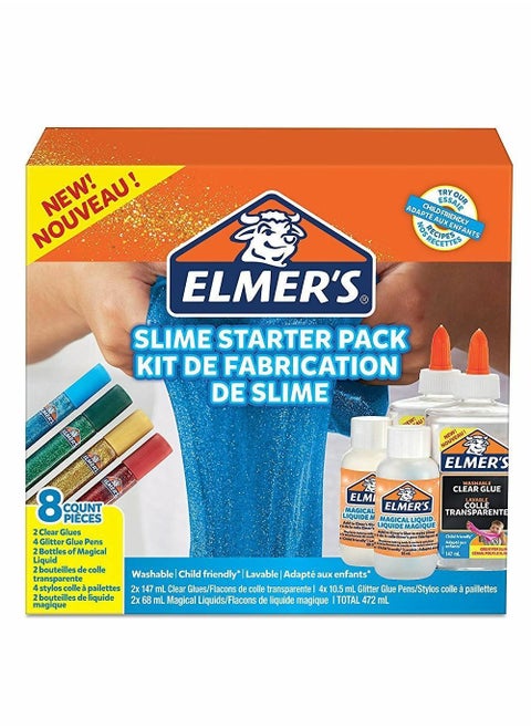 8-Piece Slime Starter Pack Multicolour
