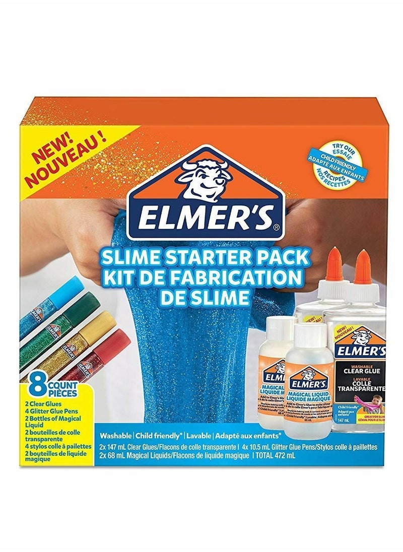 8-Piece Slime Starter Pack Multicolour
