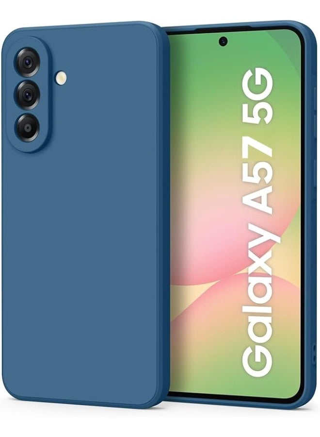 Lynacz Original Case Cover Soft Silicone For Samsung Galaxy A57 5G Slim fit TPU Case Light weight Back Cover Matte Finish Shockproof Cover Anti fingerprint Case Designed (Blue) - Image 1