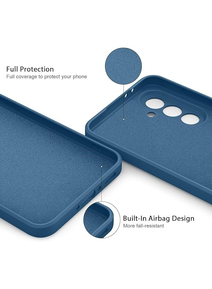 Lynacz Original Case Cover Soft Silicone For Samsung Galaxy A57 5G Slim fit TPU Case Light weight Back Cover Matte Finish Shockproof Cover Anti fingerprint Case Designed (Blue) - Image 3