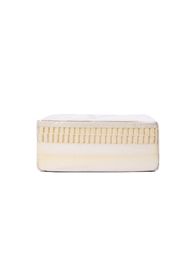 Almutlaq Furniture - Wave Latex - High Density Foam With 7-Zone Design To Provide A Healthy And Luxurious Sleep Experience For All Ages, The 7-Zone Foam Offers A Tailored Support To Different Areas Of The Body - King Size Mattress 200x180x25 CM - Colour White - Image 1