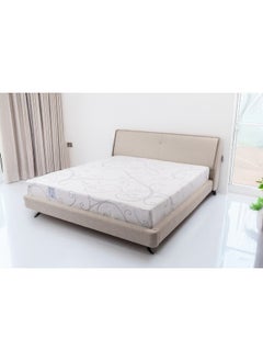 Almutlaq Furniture Wave Latex - High Density Foam With 7-Zone Design To Provide A Healthy And Luxurious Sleep Experience For All Ages, The 7-Zone Foam Offers A Tailored Support To Different Areas Of The Body - King Size Mattress 200x180x25 CM - Colour White  - Image 2