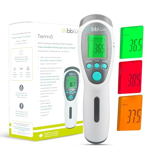 bblÃ¼v bblüv - Termö - Infrared Digital Thermometer, Non-Contact Forehead Temperature for Adults and Kids, Digital Thermometer for Home with Fever Indicator, Non-Touch Accurate & Instant Temperature Reading - Image 1