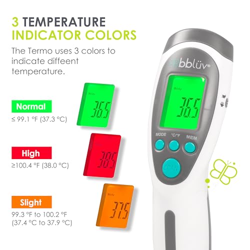 bblÃ¼v bblüv - Termö - Infrared Digital Thermometer, Non-Contact Forehead Temperature for Adults and Kids, Digital Thermometer for Home with Fever Indicator, Non-Touch Accurate & Instant Temperature Reading - Image 4