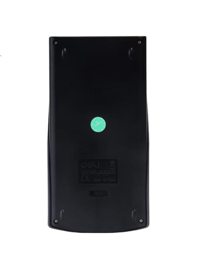 Deli Large Screen Dual-Line Display Slide Protection Cover Scientific Calculator, Dark Blue, 1710 - Image 1