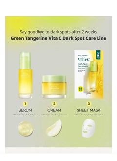 Goodal Goodal, Green Tangerine, Vita-C, Dark Spot Care Serum Beauty Sheet Mask, 10 Masks, 28 g ( 0.98 oz) each.  - Image 4