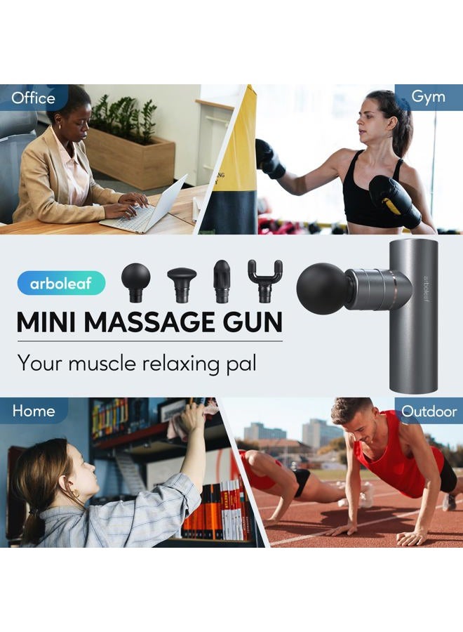 arboleaf Mini Massage Gun with Heat and Cold, Percussion Deep Tissues Muscle Massager, Full-Metal Travel Massage Gun, Portable Handheld Massager for Office Gifts for Him, Home, Athletes - Image 4
