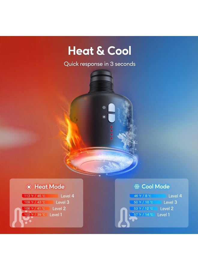 arboleaf Mini Massage Gun with Heat and Cold, Percussion Deep Tissues Muscle Massager, Full-Metal Travel Massage Gun, Portable Handheld Massager for Office Gifts for Him, Home, Athletes - Image 2