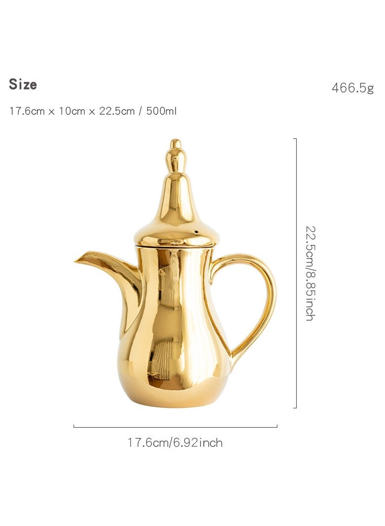 general 500ml Coffee Maker Pot - Heat-Resistant Coffee Brewer with Anti-Scald Handle for Home Office Use - Image 4