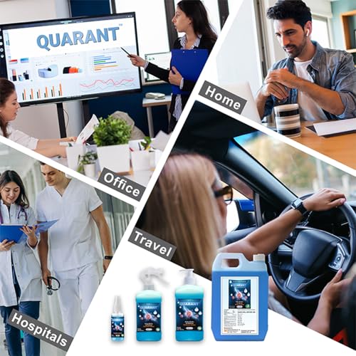 QUARANT 80% Alcohol Based Instant Hand Sanitizer Trigger Spray, Kills 99.9% Germs, WHO Recommended Formula & FDA Approved, 500 ml (Pack of 2 Bottles) - Image 5