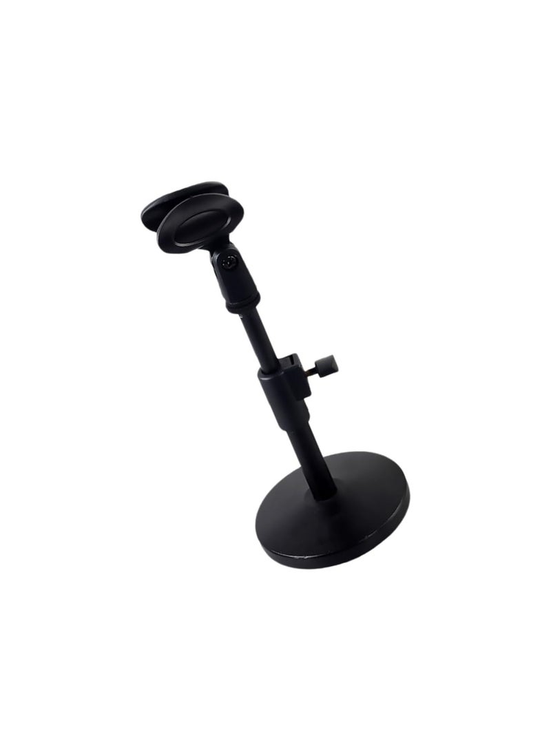 GGOOT 2pcs microphone stand table microphone fixing stand Fixing Frame for Meeting microphone desktop stand desktop tablet holder Microphone Bracket adjustable online class disc plastic Black  - Image 1