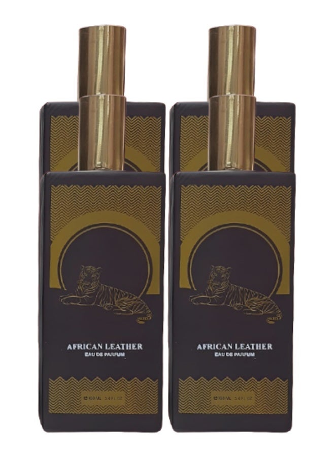 EMYC 4 Pieces African Leather Perfume For Unisex 100ml EDP - Image 1