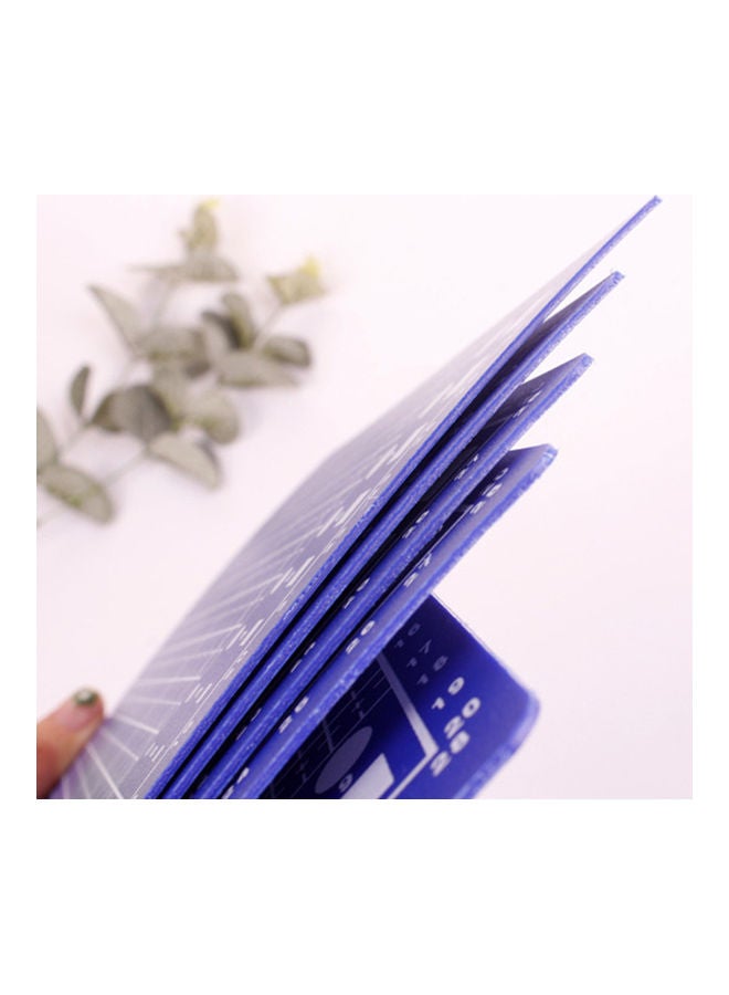 NIBEMINENT A5 Grid Lines Angle Single Sided Cutting Board Blue - Image 3