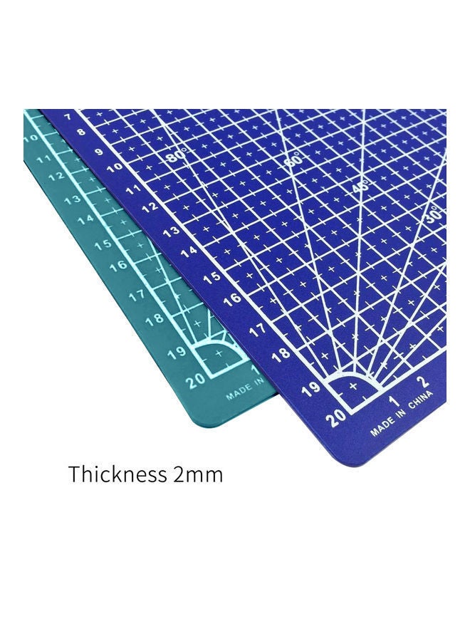NIBEMINENT A5 Grid Lines Angle Single Sided Cutting Board Blue - Image 4