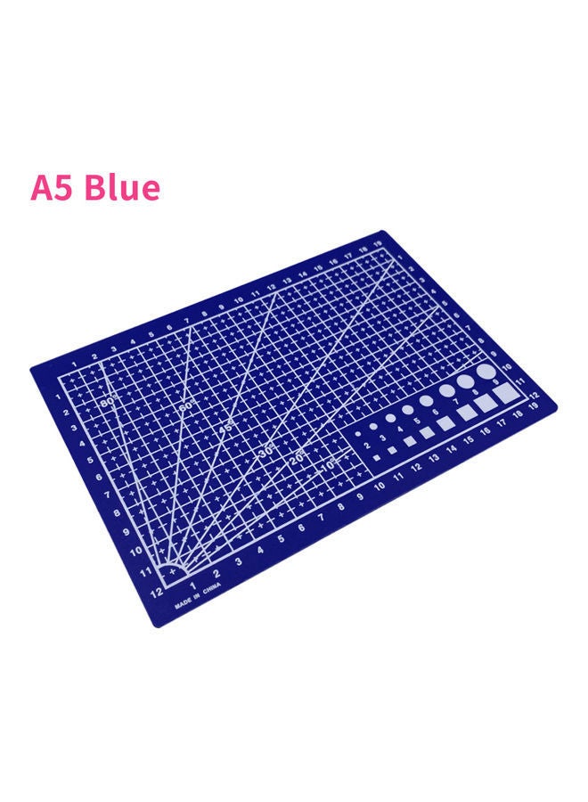 NIBEMINENT A5 Grid Lines Angle Single Sided Cutting Board Blue - Image 2