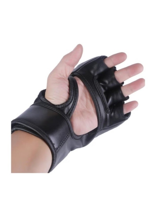 Generic Kickboxing Sparring Gloves MMA Gloves for Men Women Half Finger Boxing Gloves Fighting Gloves Boxing Gloves for Punching Bag Training UFC Gloves  - Image 5