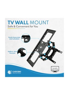 CAROSKI CAROSKI TV Wall Mount - TV Mount for 26 To 70 Inch LED, Swivel TV Bracket along with Tilt Angle and Dual Articulating Arms, with VESA Compatibility.  - Image 2