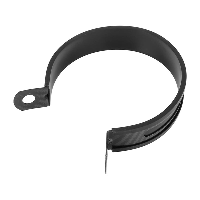 F FIERCE CYCLE 89mm 35 3 12 Inch Motorcycle Exhaust Band Joint Clamp Muffler Pipe Stainless Steel Black