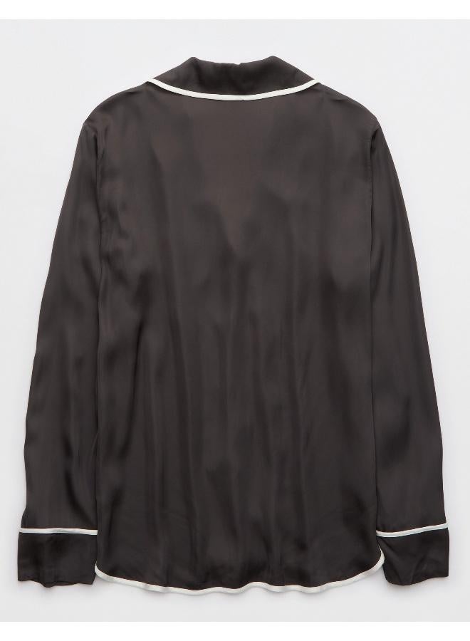 Aerie Off-Duty Satin Shirt - Image 2