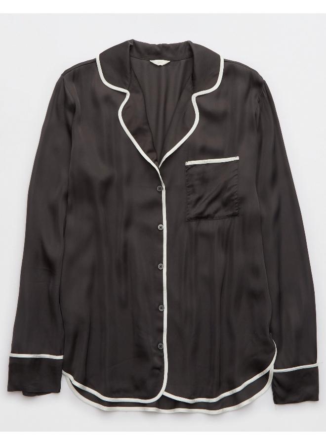 Aerie Off-Duty Satin Shirt - Image 3