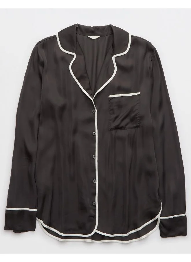 Aerie Aerie Off-Duty Satin Shirt