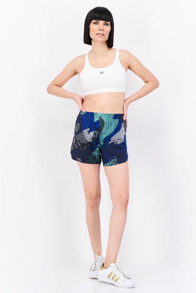 Adidas Women Sportswear Fit 4 Inseam Running Shorts, Pastel Green  - Image 4